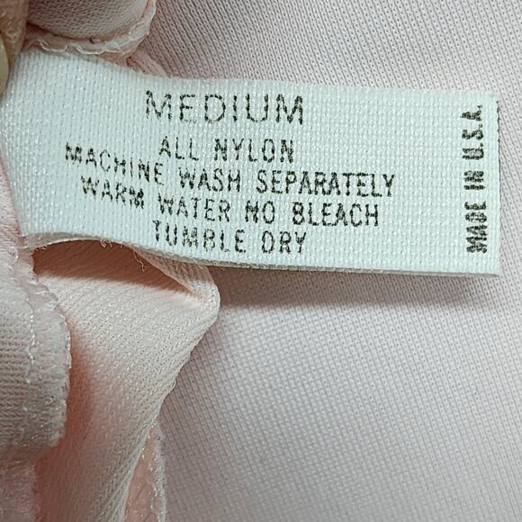 VTG Shadowline Housecoat Women’s Medium Pink Embroidered Full Length Day Robe - Picture 14 of 15